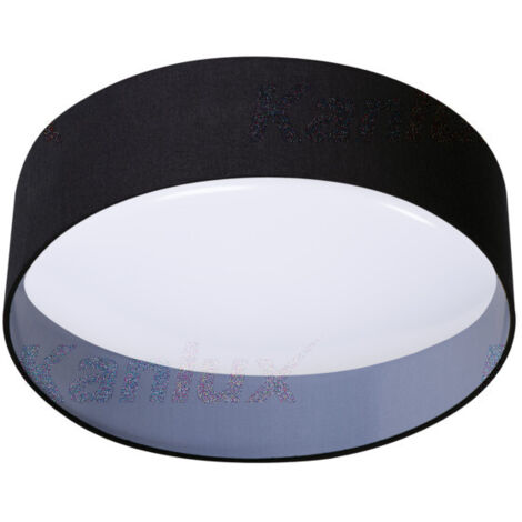 LED soffitto Glow 17,5W 1500lm 120° nero/bianco - bianco caldo 3000K