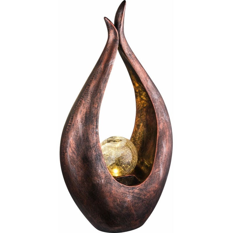 Led Solaire Décoration extérieure Lampe Sphère En Verre Lampe De Décoration De Jardin Lampe En Bronze Lampe Éclairage Chemin