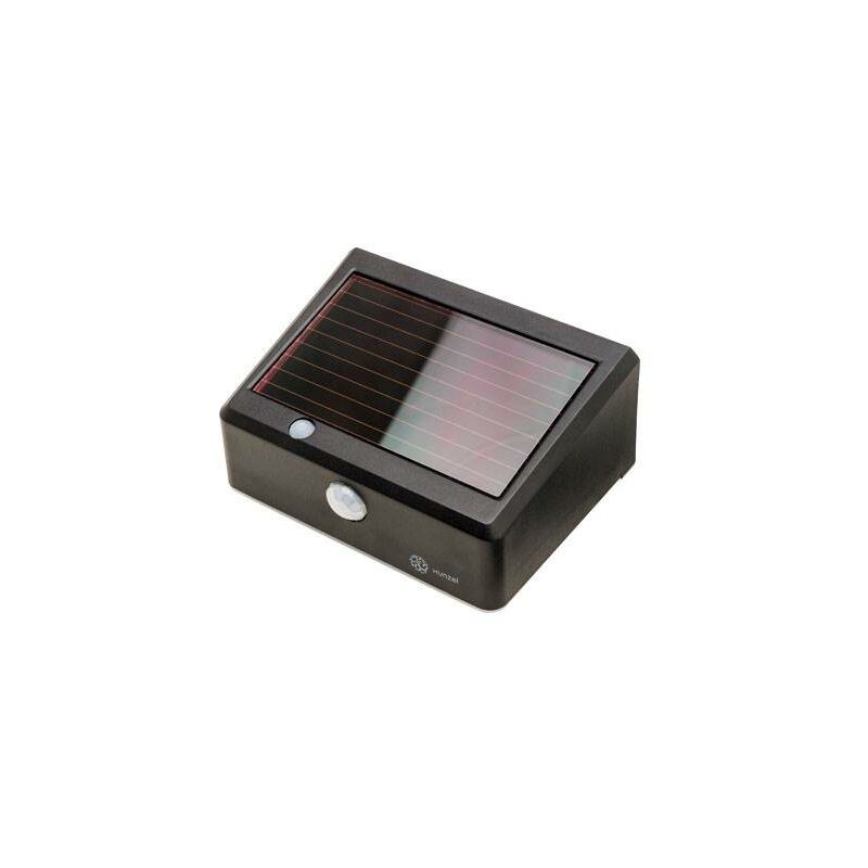 

Kit de iluminación LED solar con detector de movimiento SolarWall Negro