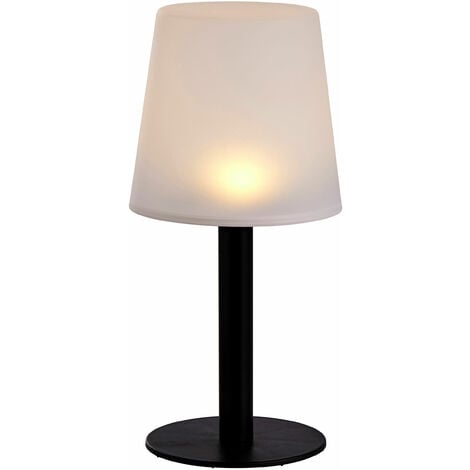 LED Solar Garten Tischlampe - 31 x 15 cm - Outdoor Deko Leuchte warm weiß - Garten Balkon Terrasse Beleuchtung für Außen
