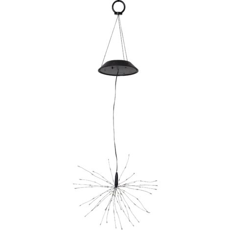 LED Solar-Hängeleuchte ,Firework', Dämmerungssensor, outdoor, 90 bunte LEDs, 50cm