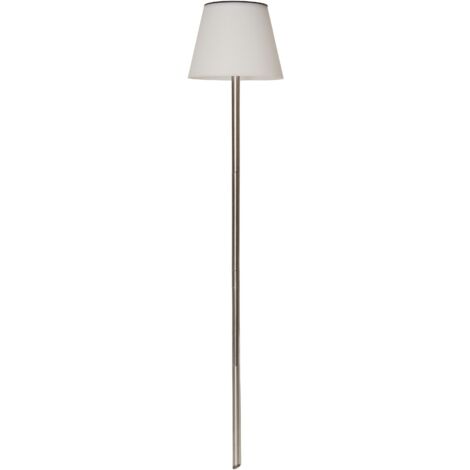 LED Solar-Leuchte ,Solini', Erdspieß aus Edelstahl, Dämmerungssensor, warmweiß, 90cm