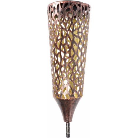 LED SOLAR METAL DESIGN GARTEN LEUCHTE mit AAA 1.2V Akku