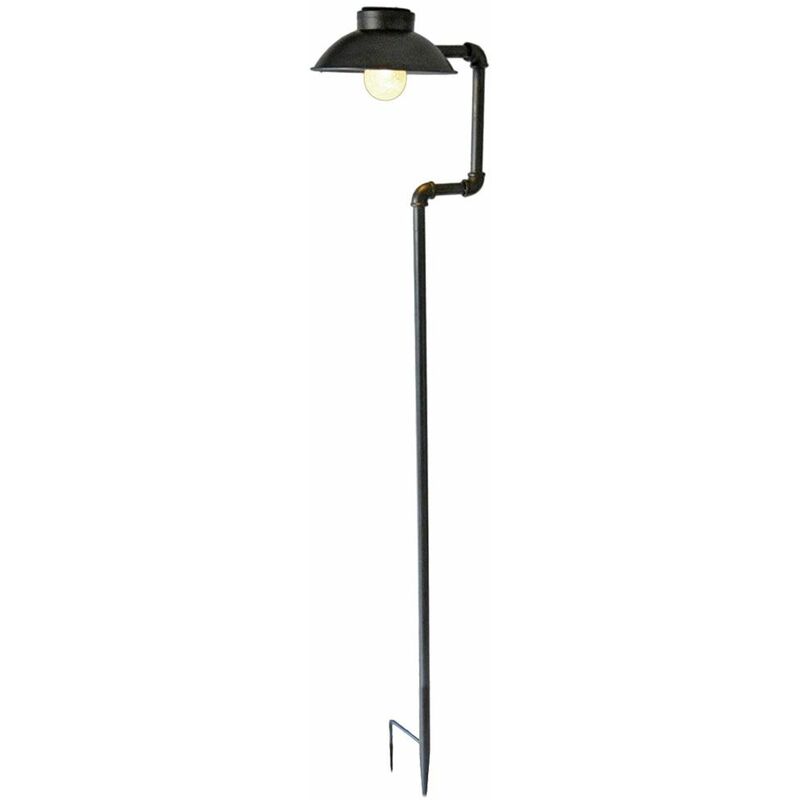 

LED Solar Outdoor Lamp Garden Path Iluminación Ground Spike Plug Luminaria Antique Black HARMS 507097