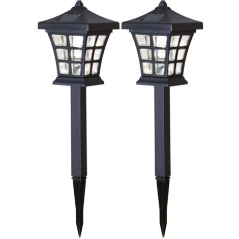 LED-Solar-Pathlights, 2er Set, Farbe: schwarz