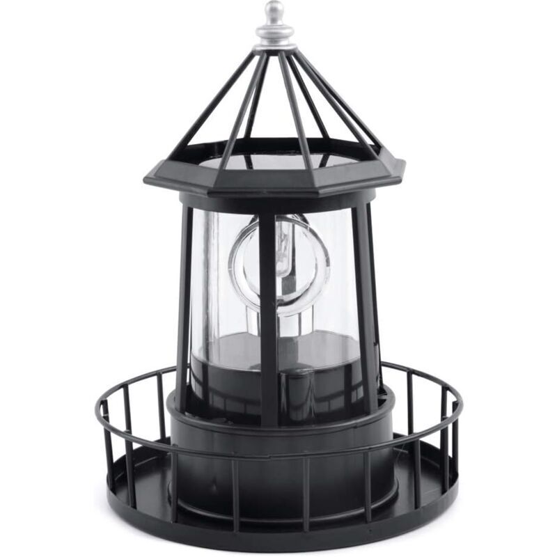 Image of Led Solar Rotating Lighthouse Lamp Garden&hellip;