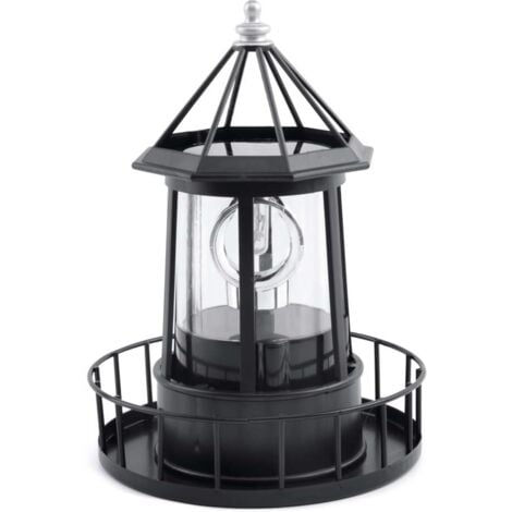 LED Solar Rotierende Leuchtturm Lampe Outdoor Garten Dekoration Laterne für Pathway Patio Ulisem