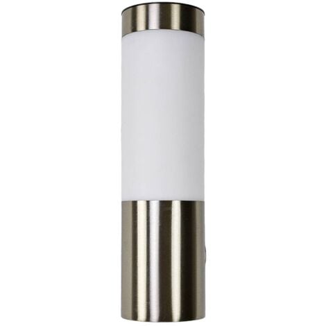 LED solar wall lamp Aleeza, stainless steel