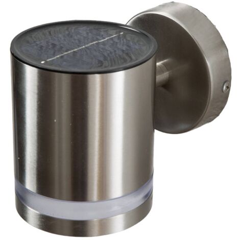 LINDBY LED Solar Wall Light 'Salma' made of Stainless Steel