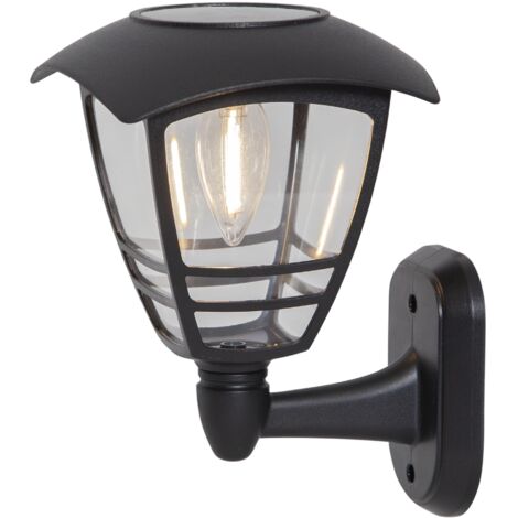 LED-Solar-Wandlampe Felix,Kunststoff, ca.14x21cm