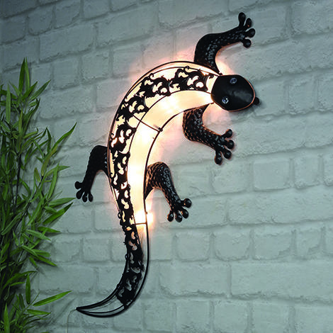 MOJAWO LED Solar Wandleuchte Gecko-M70457