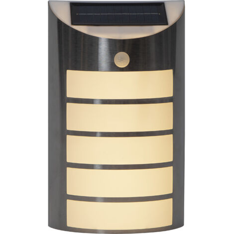 LED-Solar-Wandleuchte 'Wally', stainless steel,