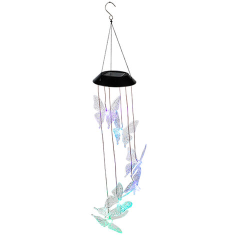 LED Solar Windspiel "Schmetterling"-D70436
