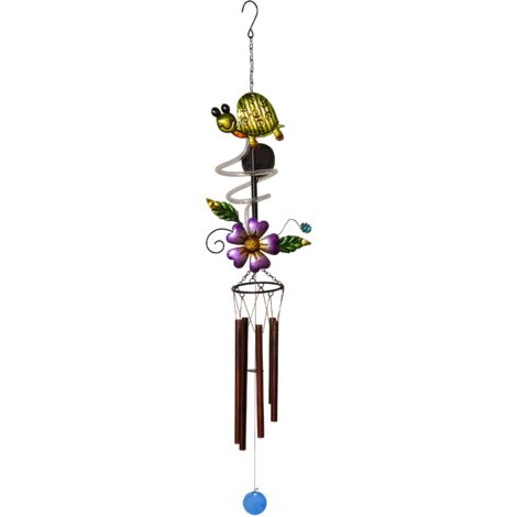 LED-Solar-Windspiel "Turtle", bunt, ca. 104x17 cm