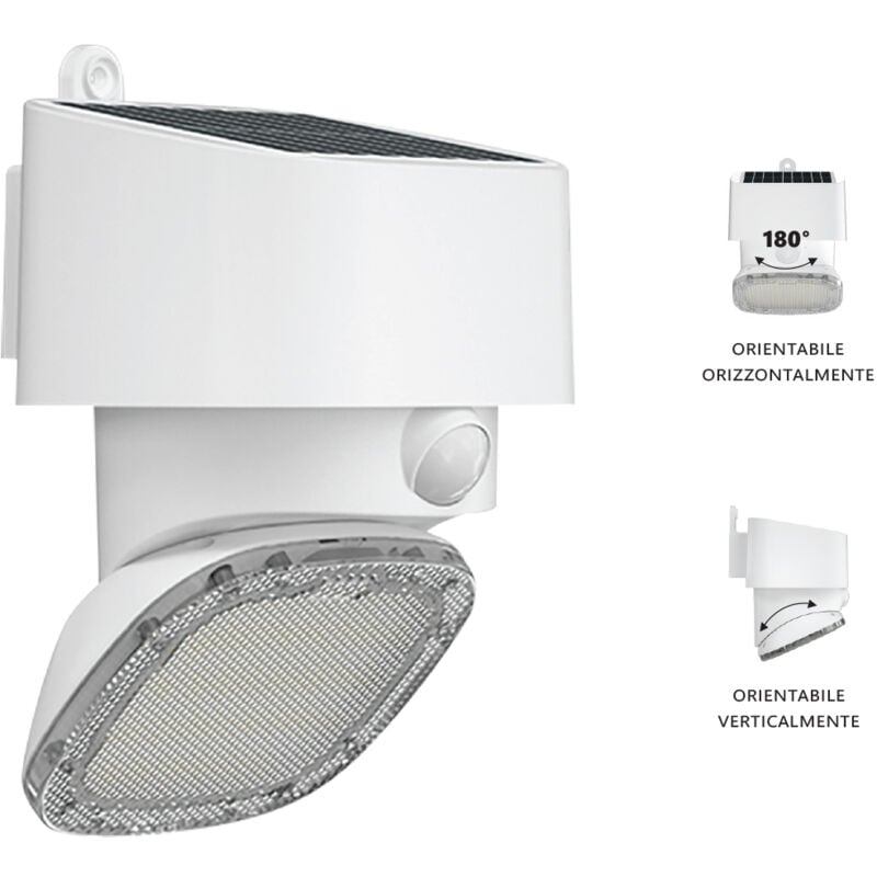 Led solaire multifonction/réglable 2000lm IP65