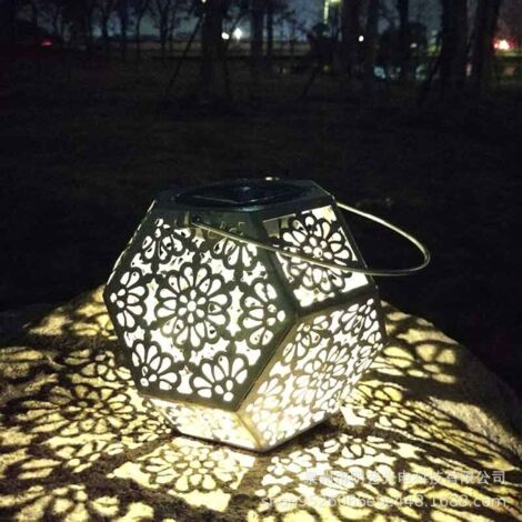 LED-Solarlaterne für den Außenbereich, wasserdichte Hängeleuchte für den Garten, dekorative Beleuchtung