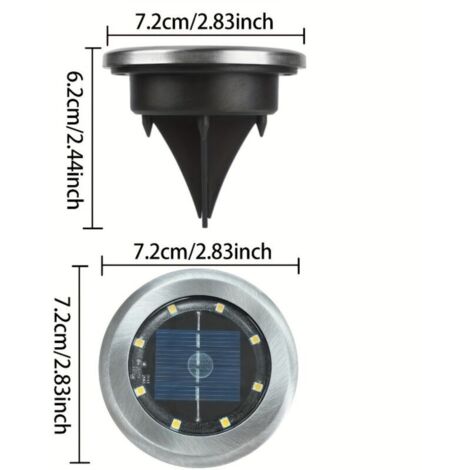 LED-Solarleuchten mit Bewegungsmelder – 2 oder 8 Stück, weißes oder warmweißes Licht, Außenbeleuchtung für Garten, Einfahrt, Treppe und Gehweg