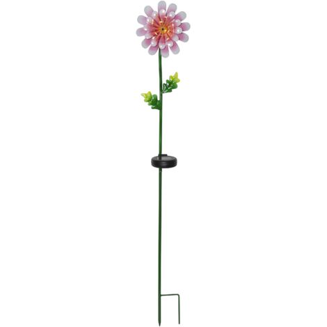 LED-Solarstab "Pink Daisy", Gänseblümchen, Pink