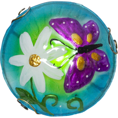 LED-Solarstab "Salona", blau, Schmetterling