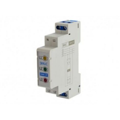 LED-Spannungsanzeige 3-phasig SWN 3F TS 35 grau 85132012