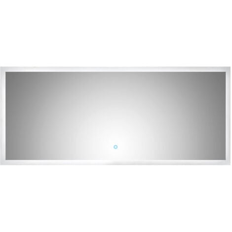 LED-Spiegel, 140x60 cm, mit Touch-Bedienung