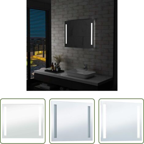 LED-Spiegel - Badezimmer-Wandspiegel mit LEDs 80x60 cm