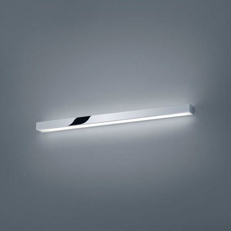 LED Spiegelleuchte Theia Lichtboard 90cm IP44 Chrom, Glas - Chrom, Weiss