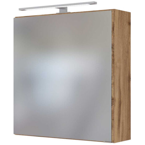 LED Spiegelschrank 60 cm TAREE-03 in wotaneiche Nb.