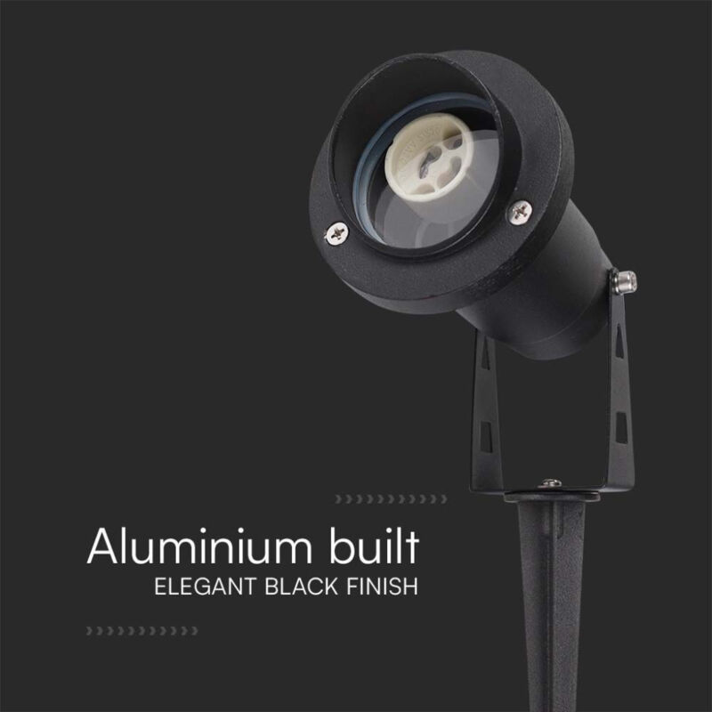 10373 Vt-1126 Gartenstrahler Gu10 Silber - V-tac