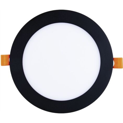 Led Spot - Einbaustrahler 15W 4000K neutralweiß ohne Led-Punkte - Led Deckenspot ø 172mm, schwarz 230V
