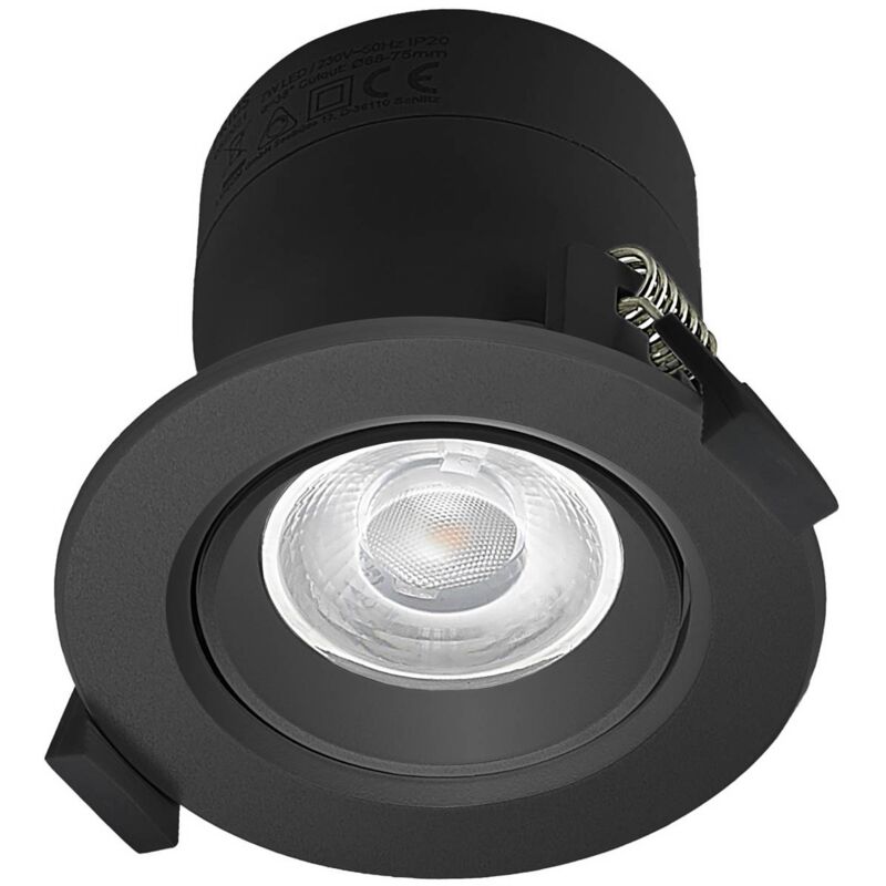Led Spot encastrable à intensité variable 'Shima' en aluminium pour salon & salle à manger