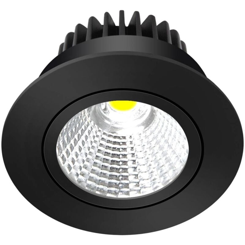 Led Spot encastrable haute tension à intensité variable 'Zarik' en aluminium pour salon & salle à manger