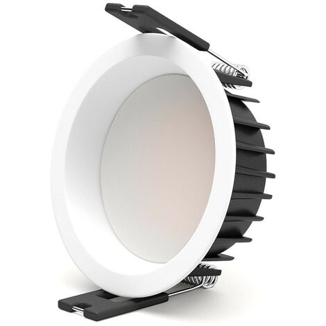 LED spot encastré 7W 3000K Spot led encastrable CRI 90+ Pas de scintillement Spot intérieur LED plafon,Angle de faisceau 100°,trou encastré Ø 75 mm,éclairage plafond, Applique de Plafond