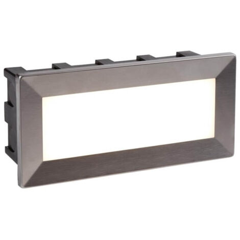 LED Spot encastré Lampe Acier inoxydable Noir Extérieur Terrasse Éclairage