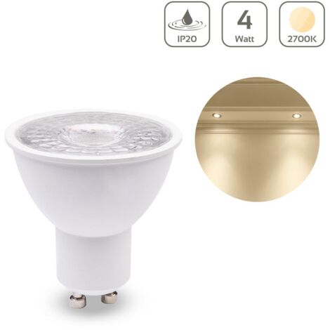 LED Spot GU10 4W 360lm 38° - Lichtfarbe: Warmweiß 2700K