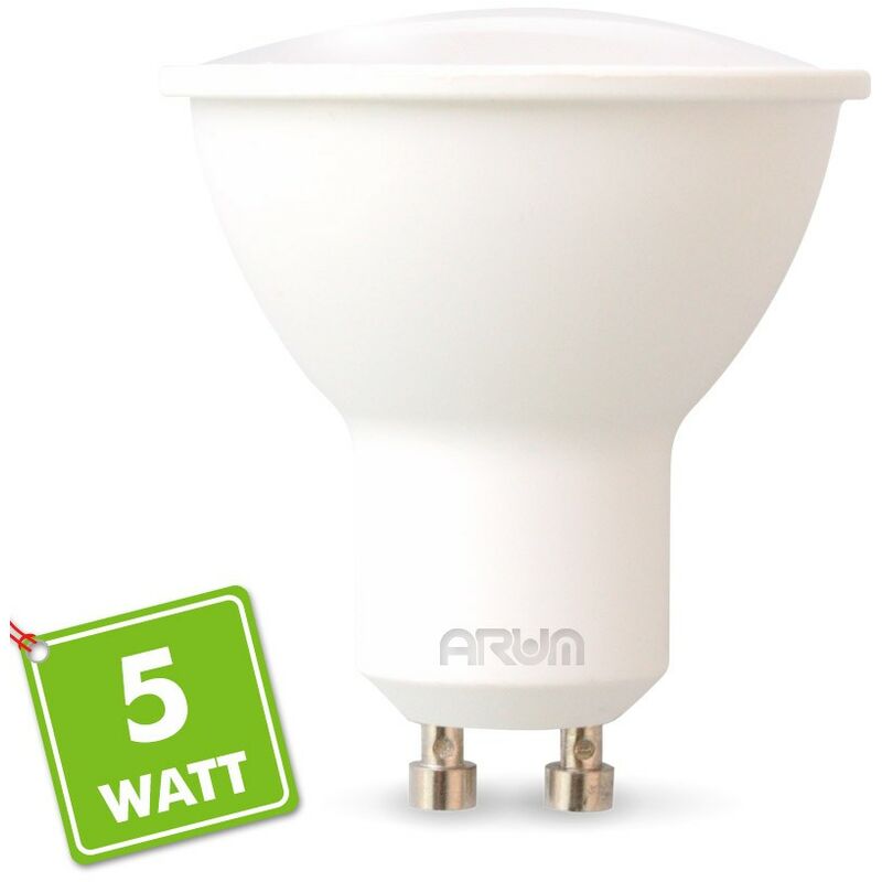 

LED spot GU10 5W 400Lumens eq 40W 120 ° | Temperatura de color: Blanco frio 6000K