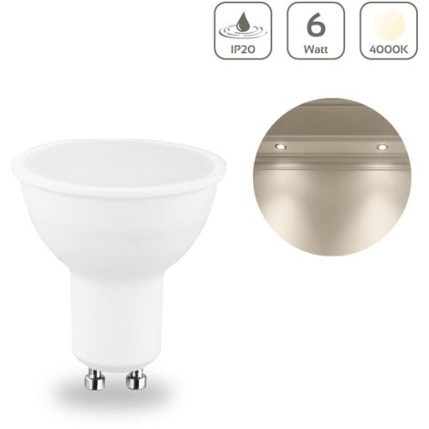 LED Spot GU10 6W 540lm 120° - Lichtfarbe: Neutralweiß 4000K