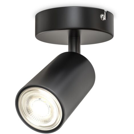 LED Spotleuchte schwenkbar Retro Schwarz GU10 Deckenlampe Wandleuchte Spot Flur