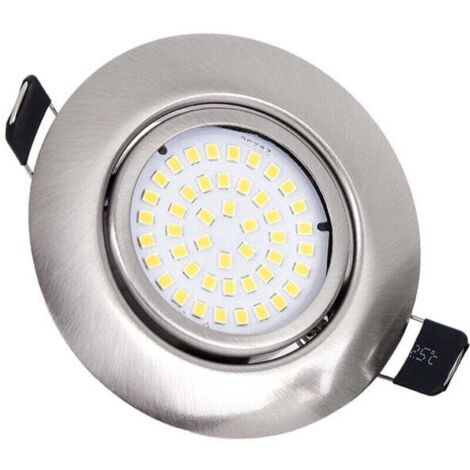 LED Spots Encastrables 1pc Orientable Rond 5W Ultraslim Blanc Chaud 3000K 220V IP44 éclairage plafond encastré pour salle de bain,Cuisine,Salon,Couloir