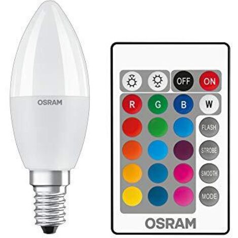 Led Star+fiamma RGBW Riscaldatore Var.5.5W E14 Borsa1 - Osram