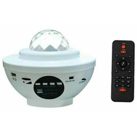 LED Starry Sky Rotatif Starry Sky Projection Lampe, Projecteur LED Star Light, Galaxy Night Light pour la fête, Noël, Paques-blanc-Fei Yu