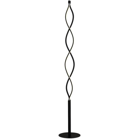 LED Stehlampe "Welina" aus Metall dimmbar für Wohnzimmer & Esszimmer von Lindby