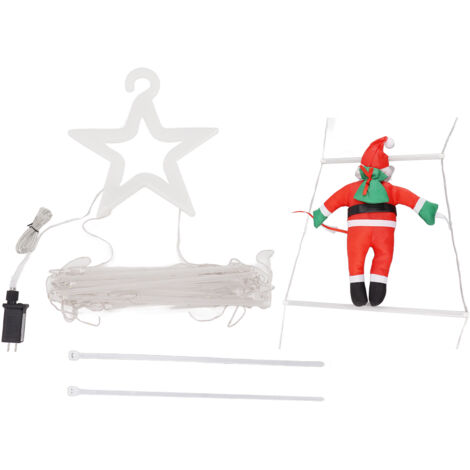 LED-Sternenlichterkette für Weihnachten – Dekoration für drinnen und draußen, Fenster, Garten, Wand, Baum – 110-V-US-Stecker