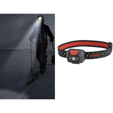 LED Stirnlampe 320 Lumen dimmbar zum Joggen & Camping, Batteriebetrieben