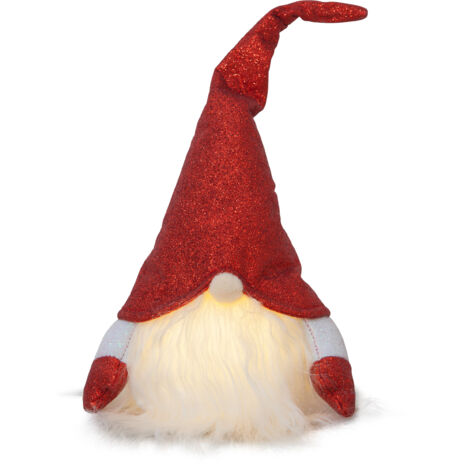 LED-Stoff-Figur 'Joylight', Santa, 1 ww LED,