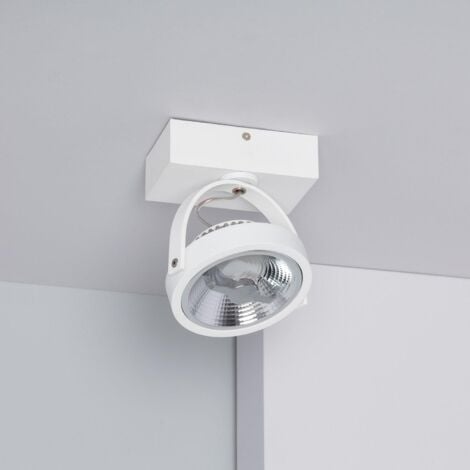 LEDKIA LED-Strahler 15W CREE Oberfläche Schwenkbar AR111 Dimmbar Weiss 4000K Neutralweiß