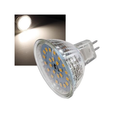 LED Strahler MR16 "H55 SMD", 120°, 12V/5W, 420lm, 4000K, Neutralweiß
