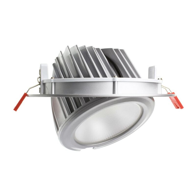 Ledkia - LED-Einbaustrahler Schwenkbar Rund 60W 120lm/W Silber LIFUD Warmes Weiß 3000K Regulierbar 1-10V - Warmes Weiß 3000K Regulierbar 1-10V