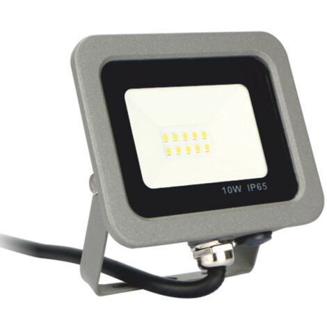 LED-Strahler silver Elektronikschmiede ips 65 10w - 5700k Kaltlicht - 800lm Farbe grau