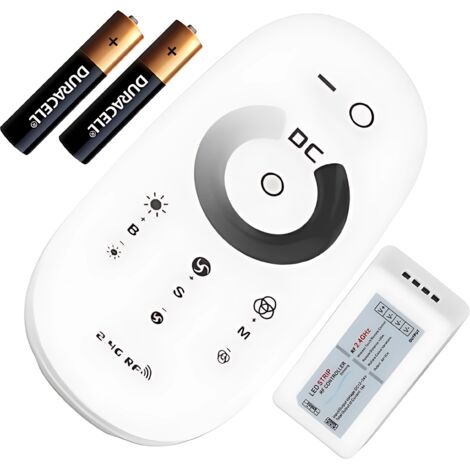 LED-Streifen-Controller Dimmer mit Touchscreen RF Funkfernbedienung 12V 24V 3x4A